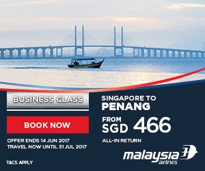 MAS – [Business Class] Great Deals This June