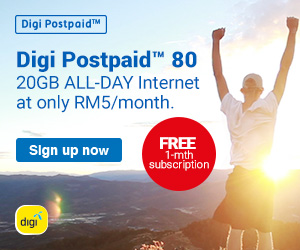 Digi My Digi Postpaid 80 20gb All Day Internet
