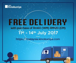 Kinokuniya (MY) – Free delivery
