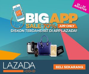 Lazada (ID) –  The Big App Sale STARTS TODAY!