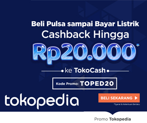 Tokopedia  Pulsa Payday Promo