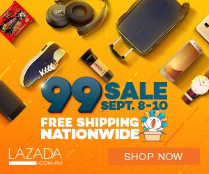 Lazada Philippines – 99-Peso Deals + FREE Shipping nationwide!