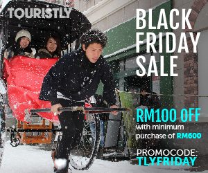 Touristly- Black Friday Sale:  RM100 OFF