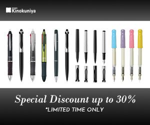 Kinokuniya MY- Pen up to 30% discount