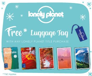 Kinokuniya MY- Lonely Planet FREE luggage tag