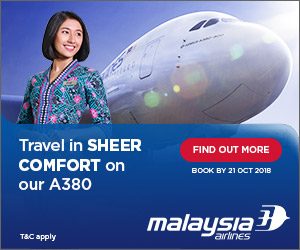 Malaysia Airlines – Travel in SHEER COMFORT on our A380!